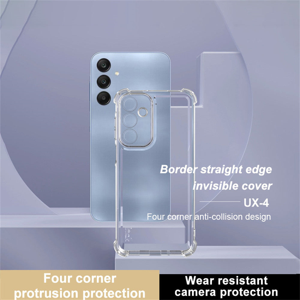 IMAK UX-4 Series for Samsung Galaxy A16 4G / 5G Case Straight Frame Four Corner Shockproof Clear TPU Cover IMAK UX-4 Series for Samsung Galaxy A16 4G / 5G Case Straight Frame Four Corner Shockproof Clear TPU Cover